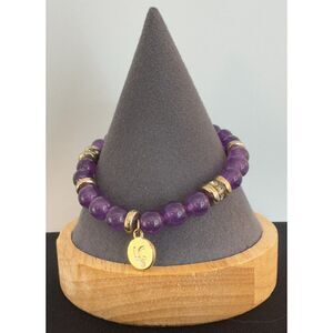 Liz Clairborne Amethyst Stretch Bracelet